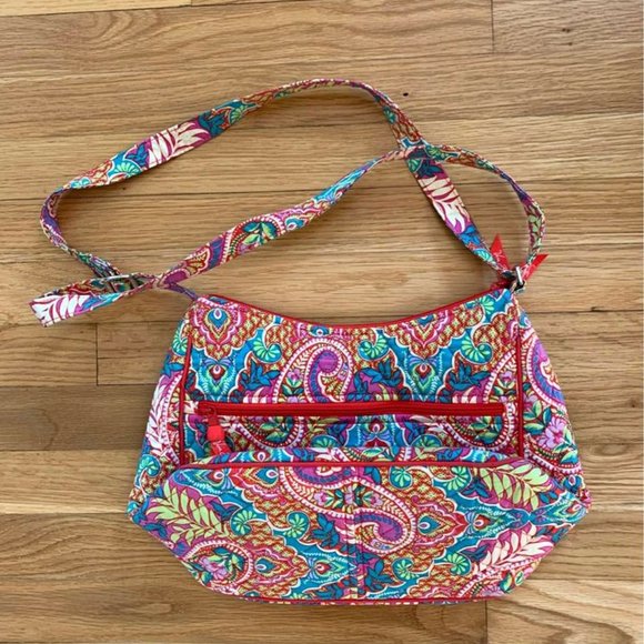 Vera Bradley Orange Purse Paisley In Paradise Retired - Picture 7 of 7